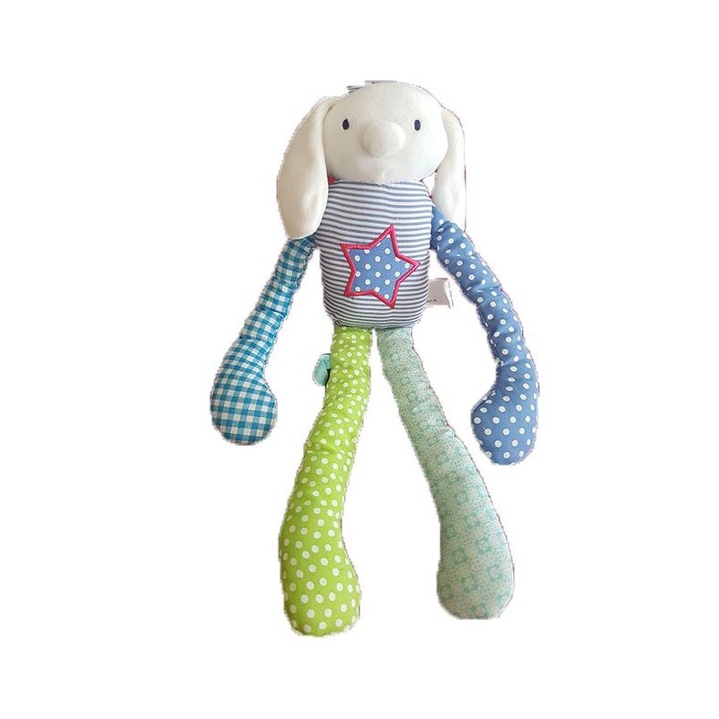 Accueil Z'autres marques Doudou Hema Ours Bleu Chien etoile bleu pois blanc Pantin -