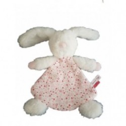 Accueil Sucre d'orge Doudou Sucre d'orge Lapin Blanc Corps rose à fleurs Plat -