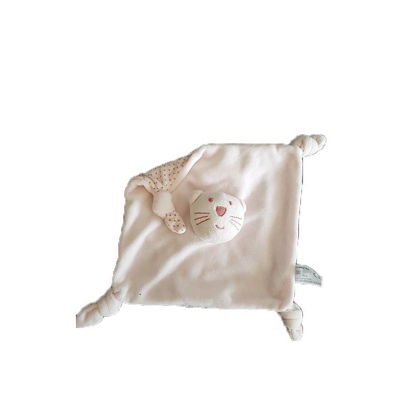 Accueil Z'autres marques Doudou Bout'chou Chat Rose Dos Etoile Rose 4 nœuds Plat -