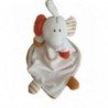 Doudou Credit Agricole Elephant Blanc interieur marron  marionnette -