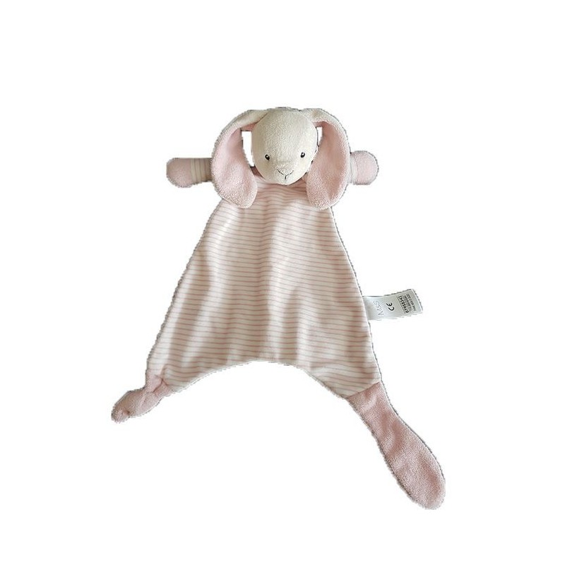 Accueil Z'autres marques Doudou M&S Lapin Rose Marks and Spencer Plat -