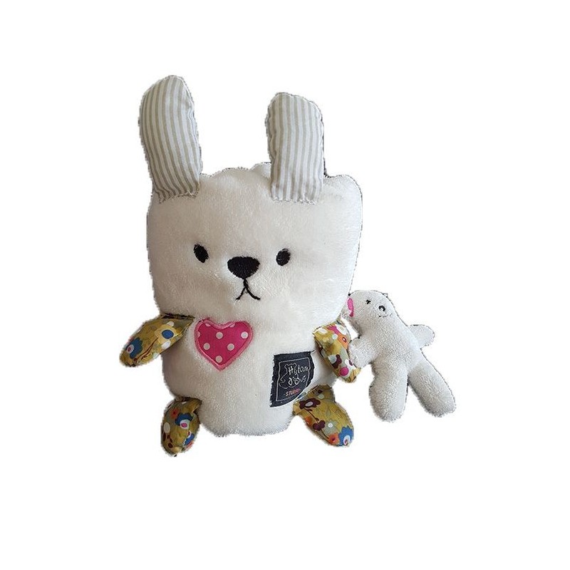 Accueil Histoire d'ours Doudou Histoire d'ours Lapin Blanc Couverture -