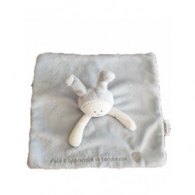 Accueil Z'autres marques Doudou Obaibi Lapin Bleu Coccinelle Pour apprendre la tendresse cœur gris Plat -