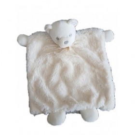 Accueil Kaloo Doudou Kaloo Ours Blanc Perle Plat -