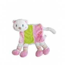 Accueil Nicotoy Doudou Leclerc Chat Rose Vert Pois blanc Plat -