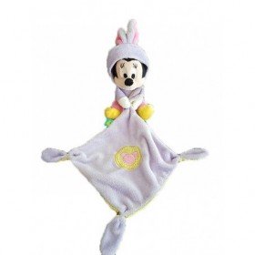 Accueil Disney Doudou Disney Souris Violet Combinaison deguise en lapin mouchoir Pantin - Minnie