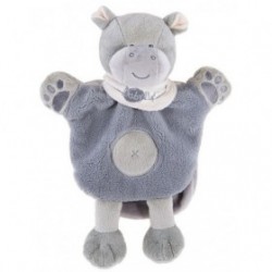 Accueil Babynat doudou Babynat Hippopotame Gris Kembo BN908 Savane Marionnette