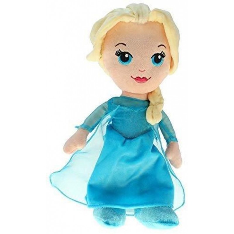 Doudou Disney Poupée Bleu Elsa Pantin - La Reine Des Neiges