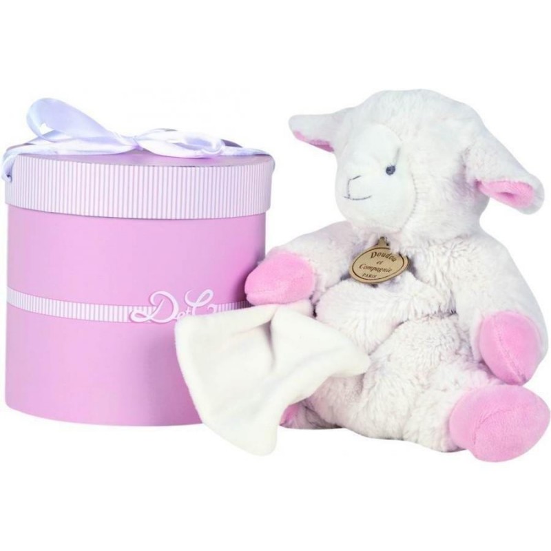 Accueil Doudou et Compagnie Doudou Doudou et compagnie Agneau Rose Pantin - Mon tout petit