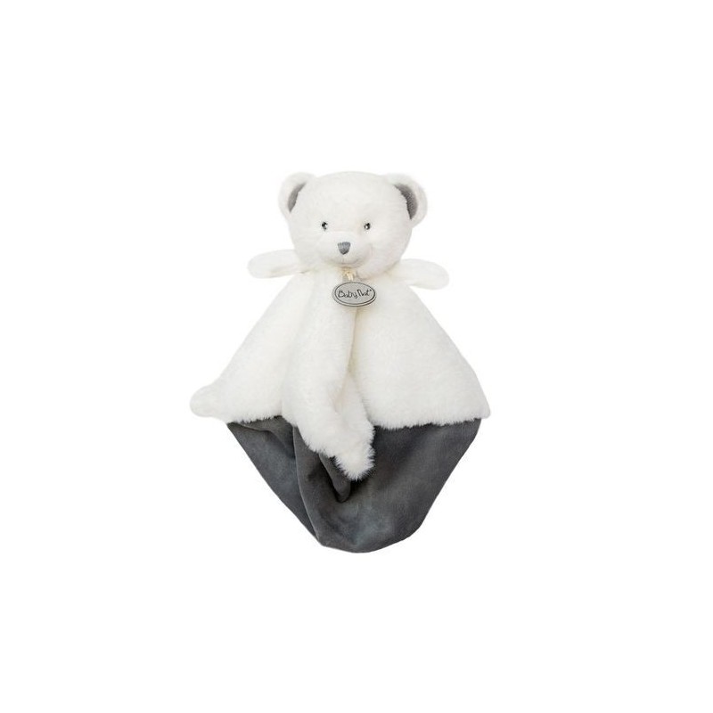 Accueil Babynat Doudou Babynat Ours Blanc Plat - Pap'ours