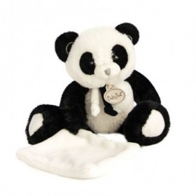 Accueil Babynat Doudou Babynat Panda Noir Pantin - P'tit Panda
