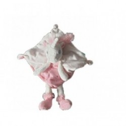 Accueil Tex Doudou Tex Licorne Blanc et Rose Plat -