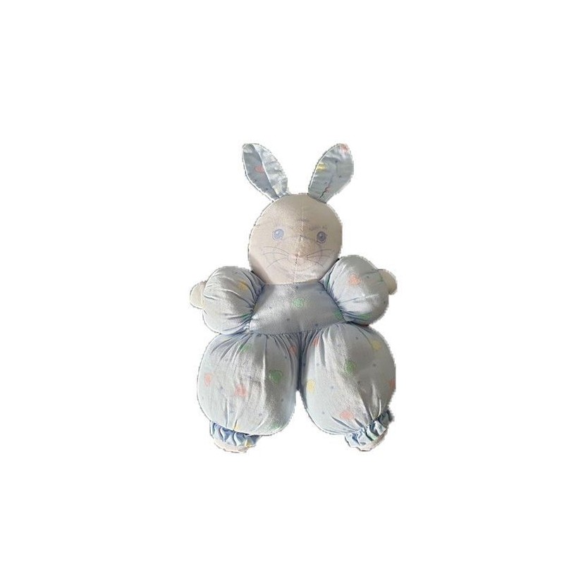 Accueil Corolle Doudou Corolle Lapin Bleu Ballon vert et rose Pantin - vintage