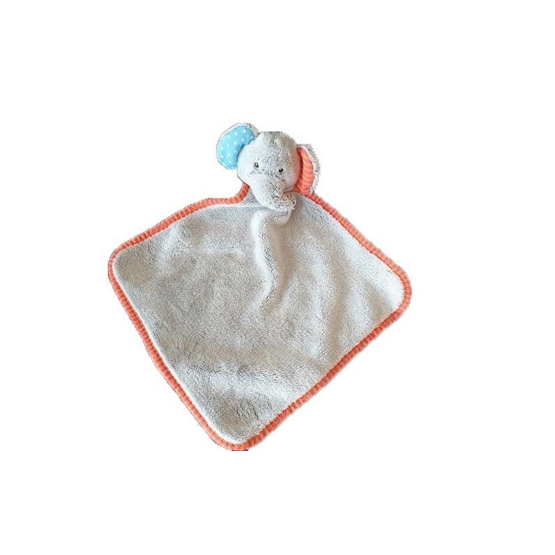 Accueil Z'autres marques Doudou Zd trading Elephant Gris hochet liseret orange Action Plat -