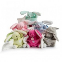 Accueil Babynat doudou Babynat Lapin Vert dans l'œuf mouchoir Blanc Lapin de Pâques Pantin