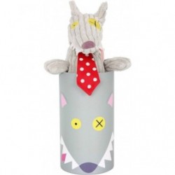 Accueil Deglingos Doudou Deglingos Loup Noir 30 cm Pantin - Bigbos