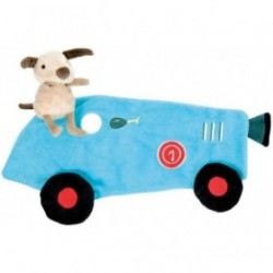 Accueil Z'autres marques Doudou Egmont Toys Chien Bleu Dans une voiture de course Racecar Plat -