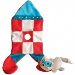 Accueil Z'autres marques Doudou Egmont Toys Chat Rouge dans une fusée a carreau Rocket Plat -