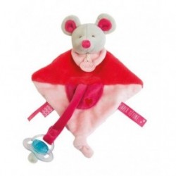 Accueil Babynat doudou Babynat Souris Rose cœur 20cms BN0133 Super Tetine Plat