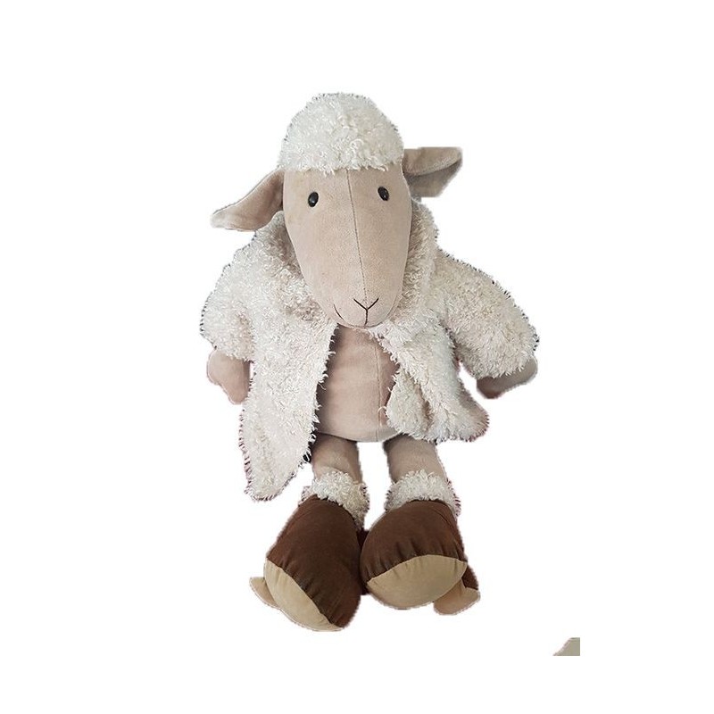 Accueil Z'autres marques Doudou Jellycat Mouton Beige manteau et sabot marron Pantin -