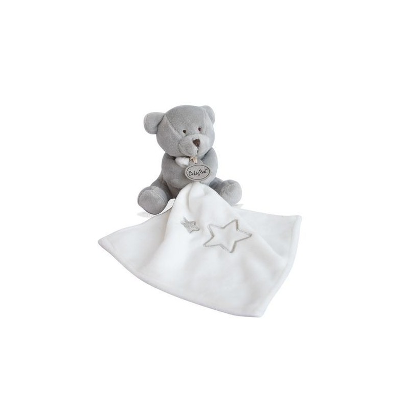 Accueil Babynat doudou Babynat Ours Gris mouchoir etoile  Naturels Pantin