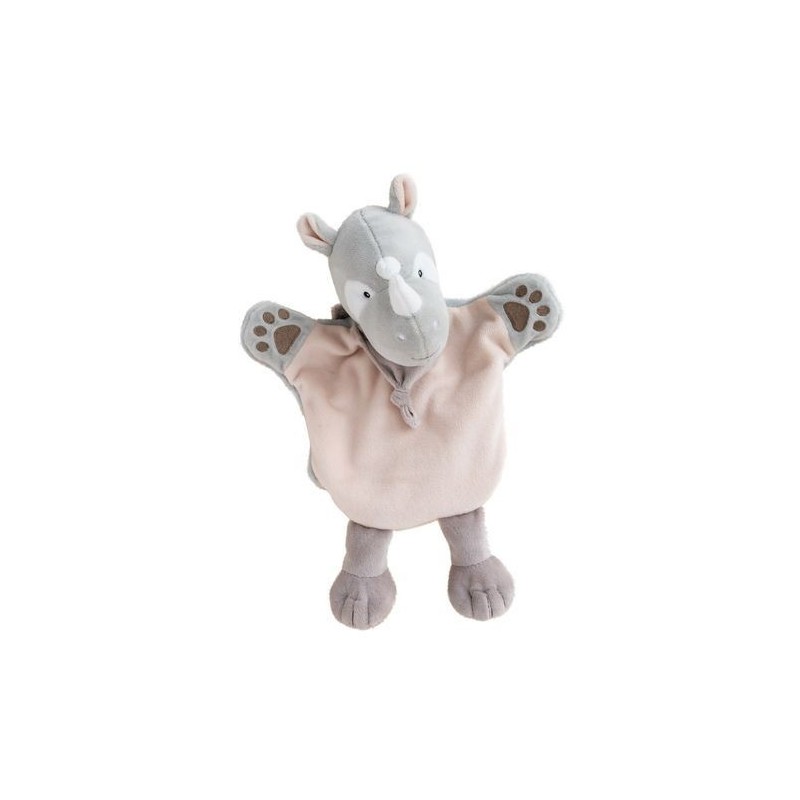 Accueil Babynat doudou Babynat Rhinoceros Gris Savane Marionnette