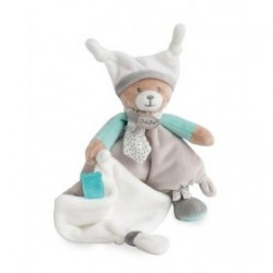 Accueil Babynat doudou Babynat Ours Gris Vert BN0351 Brioche & Polochon Pantin