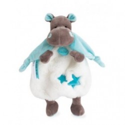 Accueil Babynat doudou Babynat Hippopotame Bleu Vert BN0362 Bazile & Zoe Plat