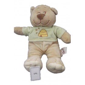 Accueil Bengy doudou Bengy Ours Beige pull vert ruche miel abeille Pantin