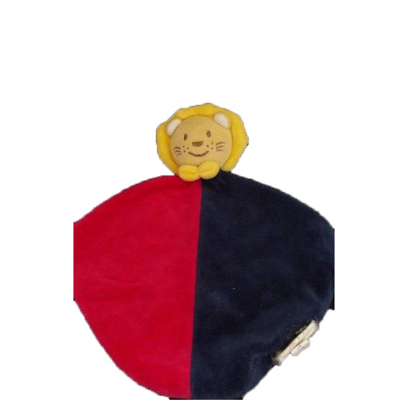 Accueil Bengy doudou Bengy Lion Bleu lion plat bleu rouge jaune plat