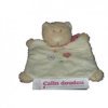 Accueil Bengy doudou Bengy Chat Blanc foulard rose fleur bleu et rose Marionnette
