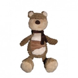 Accueil Bengy doudou Bengy Ours Marron foulard velours Pantin