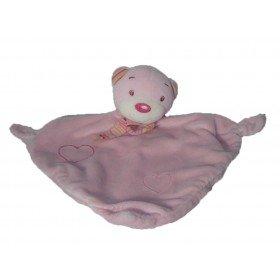 Accueil C&A doudou C&A Ours Rose foulard rayure plat