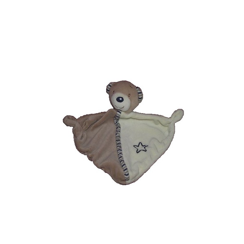 Accueil C&A doudou C&A Ours Marron etoile bleu triangle plat