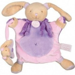 Accueil Doudou et Compagnie Doudou Doudou et compagnie Lapin Violet marionnette - Microfibre