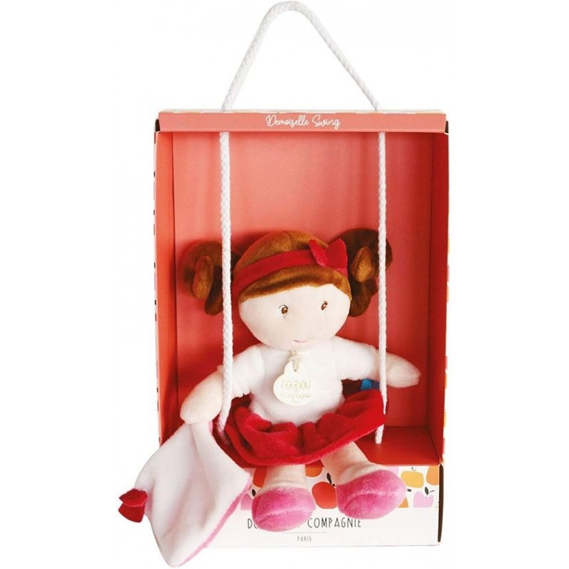 Accueil Doudou et Compagnie Doudou Doudou et compagnie Poupée Marron Swing Mlle June Poupée - Les demoiselles