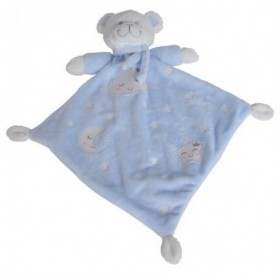 Accueil Nicotoy Doudou Nicotoy Ours Bleu luminescent Plat - Boone Glow