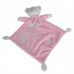 Accueil Nicotoy Doudou Nicotoy Ours Rose luminescent Plat - Boone Glow