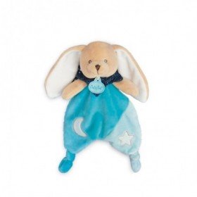 Doudou Babynat Baby'nat Lapin lange Bleu plat BN0619 - Bleu - Kiabi - 16.90€