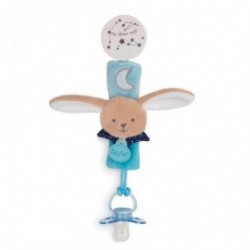 Accueil Babynat Doudou Babynat Lapin Bleu Attache tétine - Les Luminescents