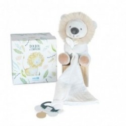 Accueil Doudou et Compagnie Doudou Doudou et compagnie Lion Blanc Attache tétine - Unicef