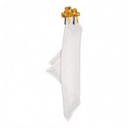 Accueil Z'autres marques Doudou Mellipou Lange Blanc nuage moutarde Plat -