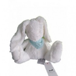 Accueil Z'autres marques Doudou Cyrillus Lapin Blanc bandana Bleu etoiles Blanches Pantin -