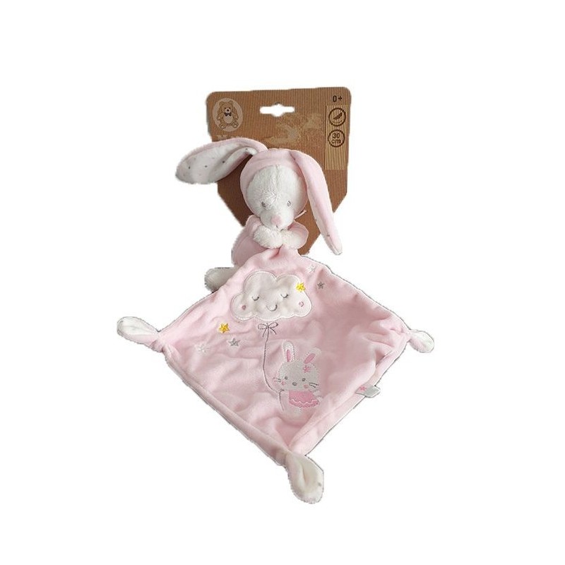 Accueil Z'autres marques Doudou Max & Sax Lapin Rose mouchoir nuage etoiles Pantin -