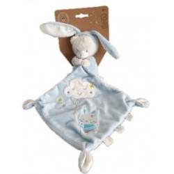 Accueil Z'autres marques Doudou Max & Sax Lapin Bleu mouchoir nuage etoiles Pantin -