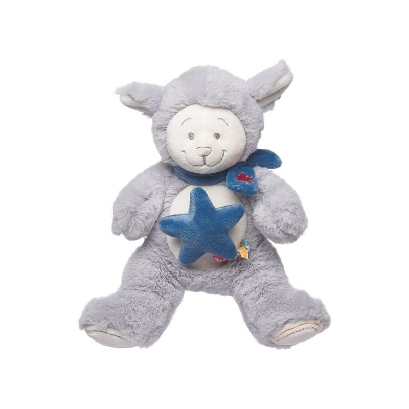 Accueil Noukies Doudou Noukies Mouton Bleu Musical - Guss