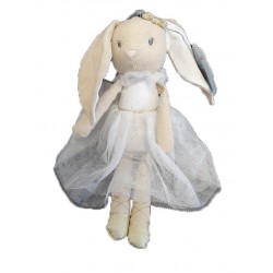 Accueil Nicotoy Doudou Nicotoy Lapin Blanc Robe Pantin - Ballerina