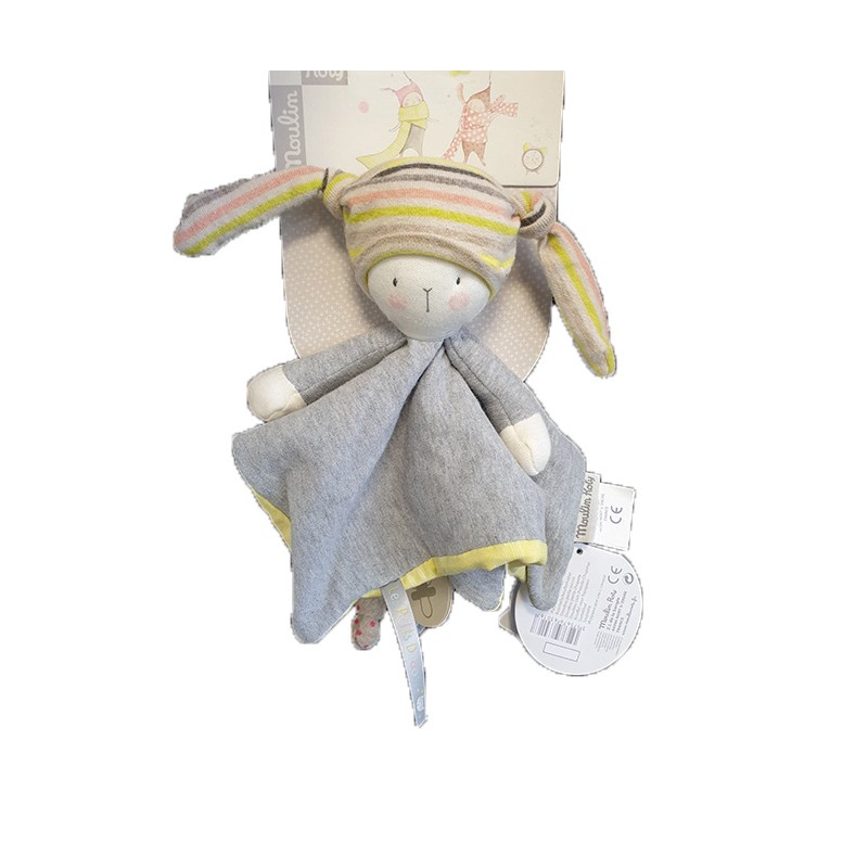 Accueil Moulin Roty Doudou moulin Roty Lapin Gris Plat - Les Petits Dodos