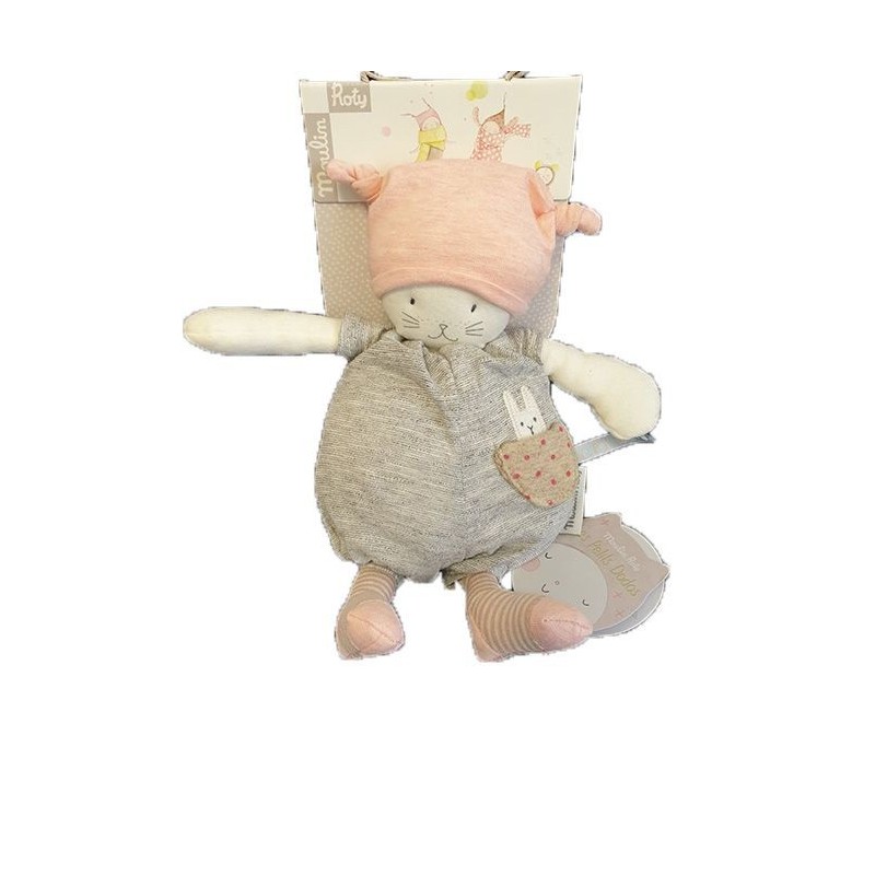 Doudou Moulin Roty Chat Gris Moon Musical Les Petits Dodos