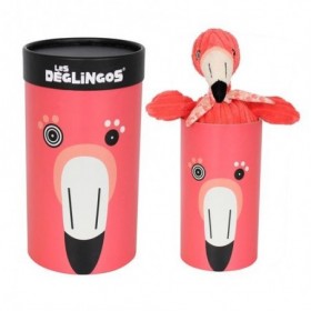 Accueil Deglingos Doudou Deglingos Flamant Rose 33 cm pantin - Flamingos